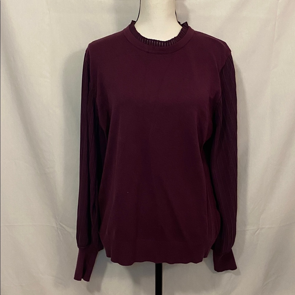 Sioni Purple Knit Top